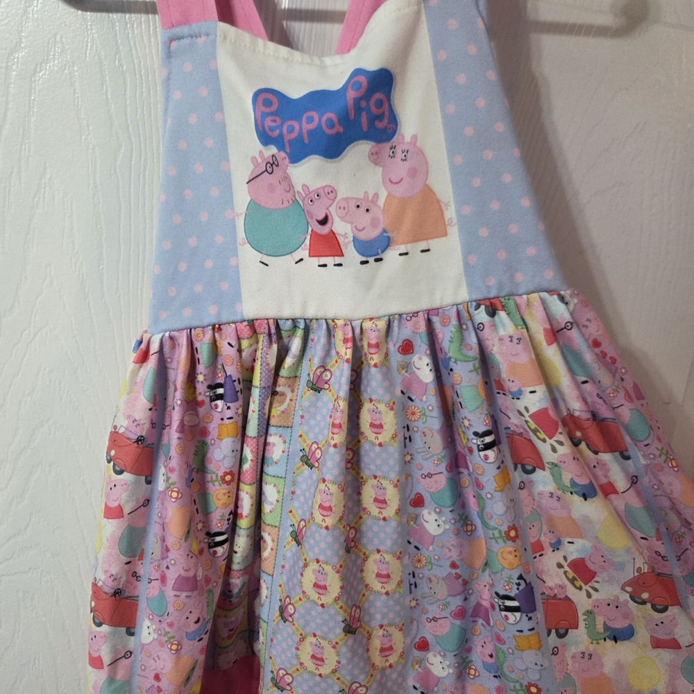 Peppa Pig Kids Dress - Pink and Light Blue